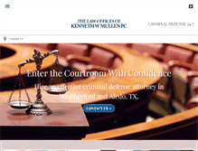 Tablet Screenshot of criminallawyerfortworth.com